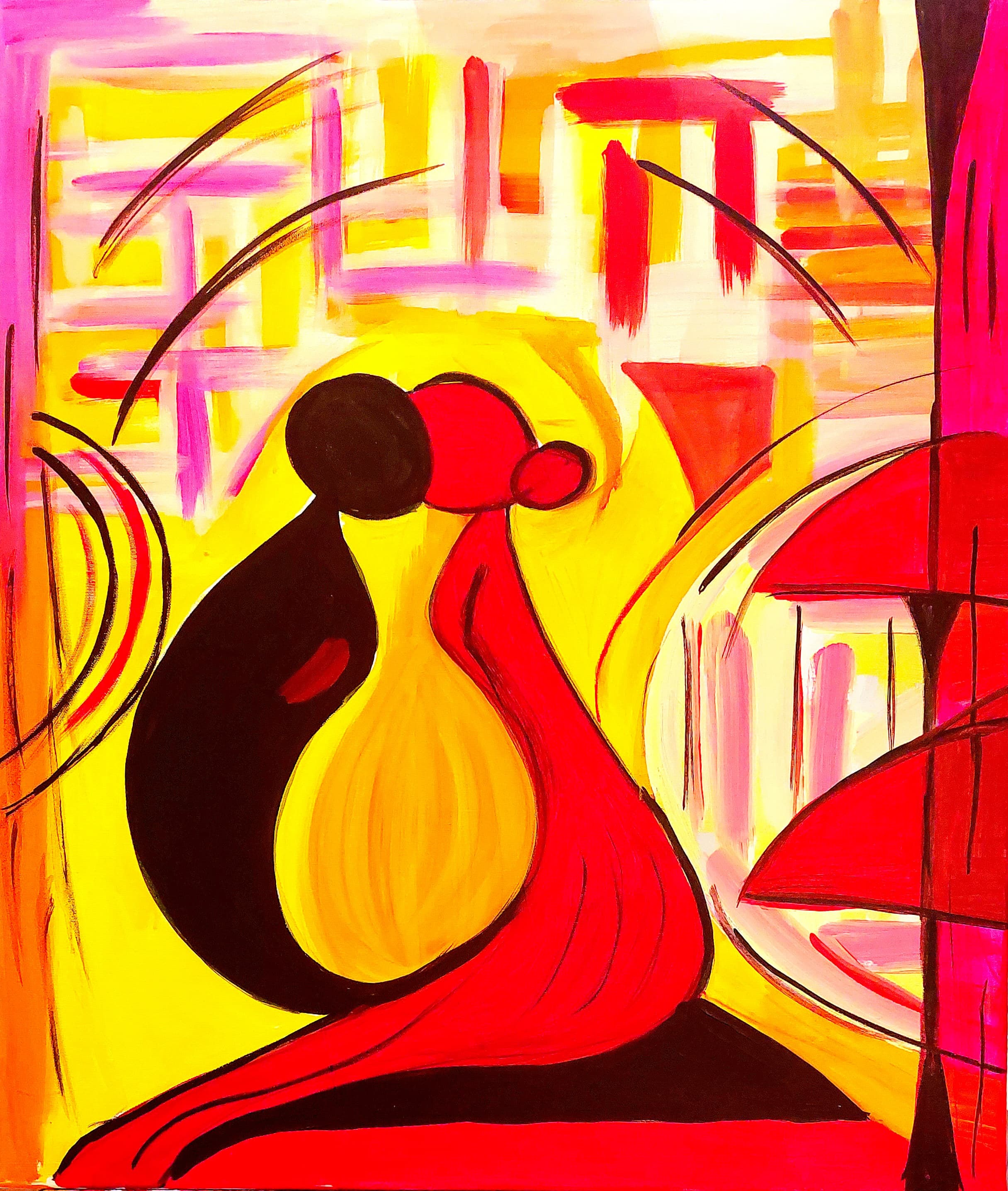Abstraktes Werk von Grimm-Art — 100 European Women in Art 2026