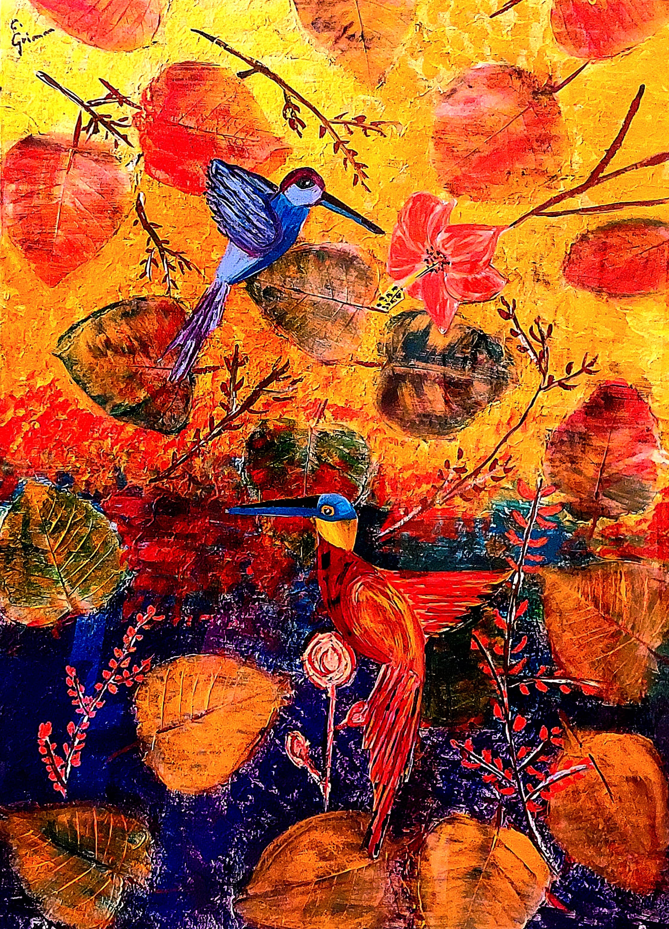 Herbst — abstraktes Werk von Claudia Grimm