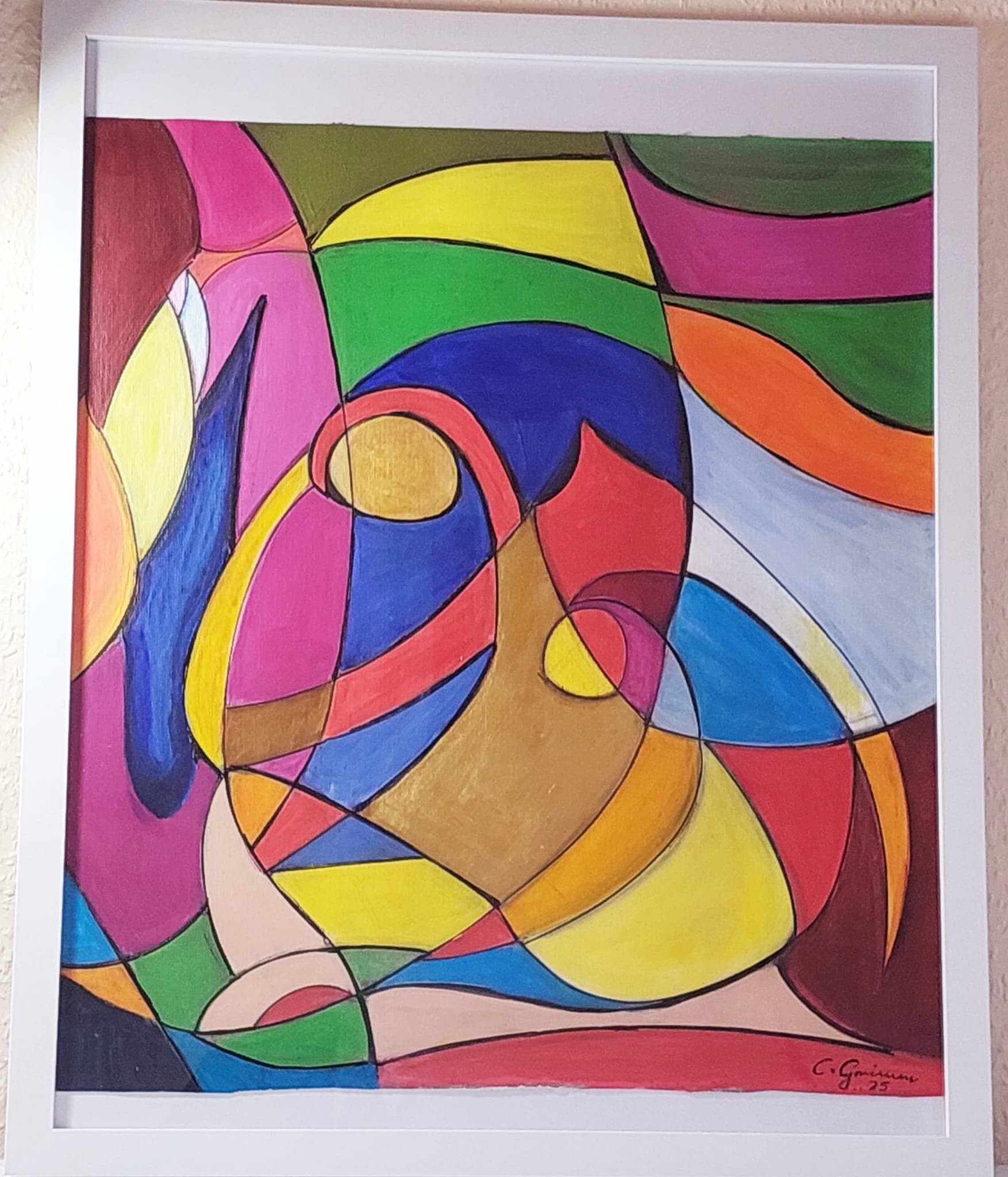 Abstraktes Werk von Grimm-Art — Kunstausstellung Giechburg